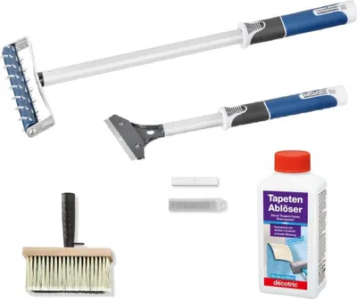 Produktbild von Tapetenablöser-Set Tapetenentfernerset Tapezier-Set Renovierungsset 5-teilig