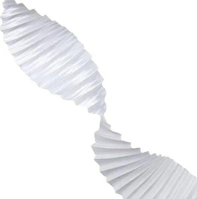 Immagine prodotto di Nastro di raso arricciato 4 cm x 3 m Bianco Titanum