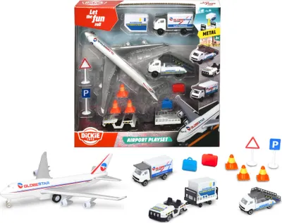 Image de Dickie Toys - Véhicules jouets, Airport Playset ; 203743001