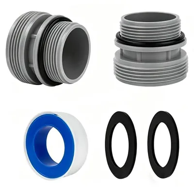 Obrázek produktu pro Sada adaptérů pro bazénové hadice, 2 kusy, přechodka 40 mm na 1 1/2 palce, včetně těsnění