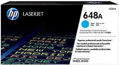 Zdjęcie produktu dla HP 648A oryginalny wkład z błękitnym tonerem LaserJet, 11000 stron(y), Cyjan, 1 szt.