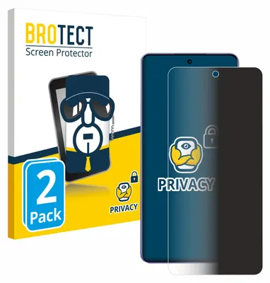 Produktbild von 2x BROTECT Sichtschutzfolie für realme Narzo Power Anti-Spy Privacy Sichtschutz Blickschutz Folie Blaulicht-Schutz