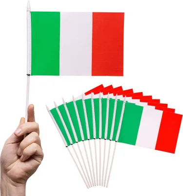 Produktbild von PHENO FLAGS Handfahne Italien Fähnchen Stockfahne Handflagge Fanartikel
