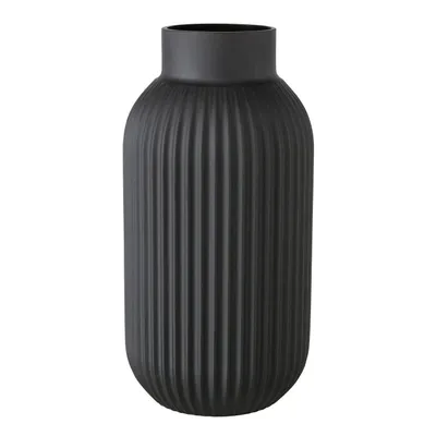 Immagine prodotto di Boltze Vase Nordika Gefäß in Schwarz Matt aus lackiertem Glas 2026912