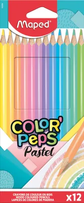 Produktbild von Maped Dreikant-Buntstift COLOR'PEPS Pastel 12er Kartonetui