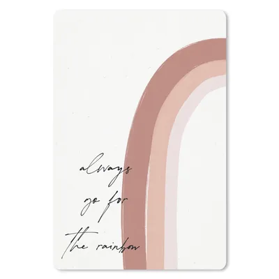 Produktbild von MuchoWow® Mauspad Mousepad Regenbogen - Immer auf den Regenbogen zugehen - Zitate - Text 18x27 cm - Mousepads - Maus Mat - Pad - Mausunterlage