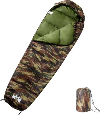 Produktbild von Mumienschlafsack für Erwachsene Camping 3 Jahreszeiten