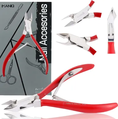 Produktbild von Nagelhautzange Rot – Nagelhautknipser & Kosmetikschere für Maniküre, SPA und Kosmetikstudio