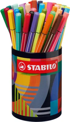 Produktbild von STABILO Pen 68 45er Metallrunddose „ARTY"