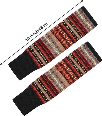 Produktbild von Overknee-Beinwärmer Damen, gestrickte Winterstrümpfe, vielseitig einsetzbar