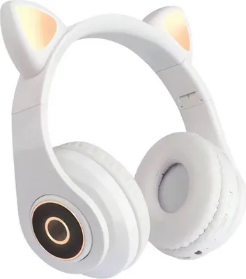 Produktbild von Aga Kabellose Kopfhörer mit Katzenohren LED RGB Weiß