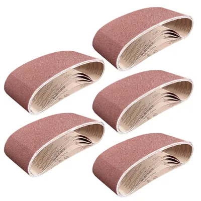 Produktbild von 25 Stk. Gewebe-Schleifbänder 100x610 mm für Bandschleifer - Mix Korn K40/60/80/120/180 Schleifband