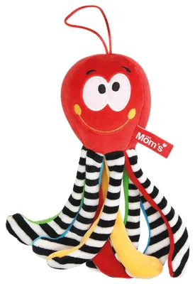 Obrázek produktu pro Hencz Toys Edukační hračka Chobotnička s rolničkou - červená