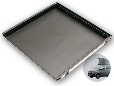 Produktbild von 040 parts Heckauszug Schublade 800mm für T5 T6 T6.1 California (Comfortline Coast Ocean) Heckbox Gepäckauszug Schwerlastauszug Schiene