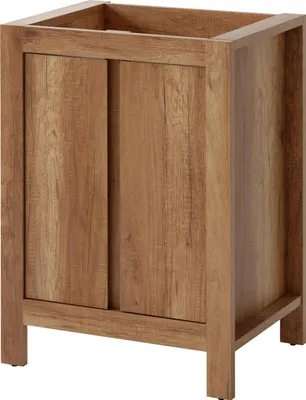 Produktbild von Waschbeckenunterschrank 60 Cm, Eiche Romanisch, Für Badezimmer, 2 Türen