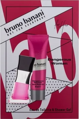 Produktbild von Bruno Banani Dangerous Woman Eau de Toilette 30ml + Shower Gel 50ml Gift Set