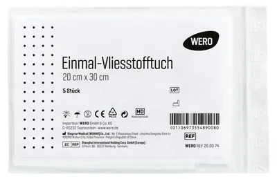 Produktbild von Einmal-Vliesstofftuch für DIN 13157 / DIN 13169
