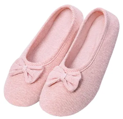 Immagine prodotto di Ciabatte da ballerina morbide per donna - Comode pantofole con fiocco