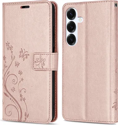 Produktbild von Hülle für Samsung Galaxy S25+ Handyhülle Handy Tasche Wallet Case Flip Cover in Rosegold