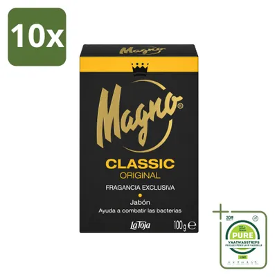 Productafbeelding van 10 x Magno Classic handzeep - 100 g - Grote verpakking - 10 stuks