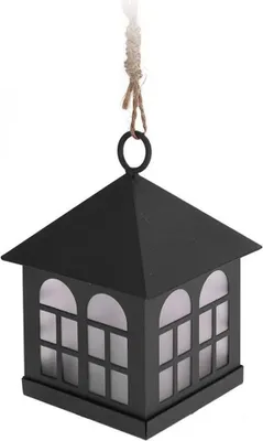 Imagen del producto de Decoración para faroles con luz, color negro, metal