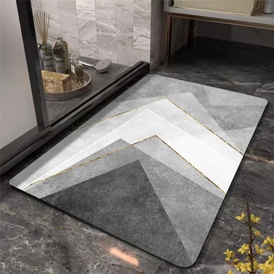 Produktbild von Saugfähige Badematte, Duschmatte aus Kieselgur, 80 x 120 cm