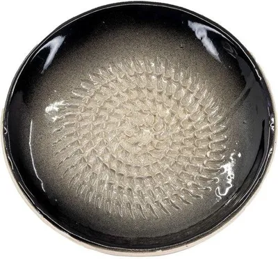 Obrázok produktu pre Keramický tanier na strúhanie Kaladia, čierny – priemer cca 12 cm, jednofarebný – 812