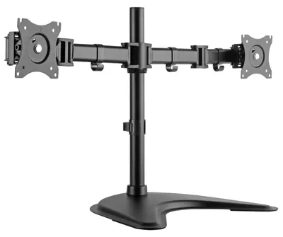 Produktbild von Drehbare PC-Halterung für 2 Monitore - VESA 75/100 mm - Untertischmontage
