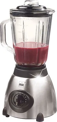 Produktbild von MIA BL 7582 Standmixer, Edelstahlgehäuse, 500 Watt, 1,5 l Behälter, 6 Geschwindigkeiten