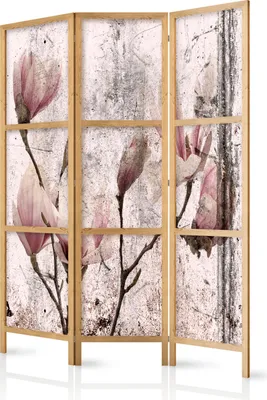 Obrázok produktu pre Japonský paraván 135x172 cm 3-dielny sivý