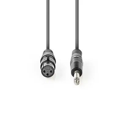 Produktbild von Nedis COTG15120GY100 Unsymmetrisches Audiokabel vernickelt 10 m PVC Dunkelgrau
