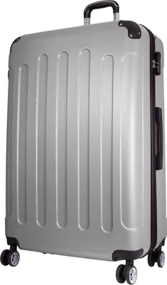 Produktbild von Riesiger Reisekoffer Avalon extra groß 87 cm 125 L Hartschalle Trolley ABS silber