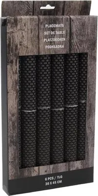 Obrázek produktu pro Svenska Living prostírání, sada 6 ks, 30 x 45 cm, polyhnědá