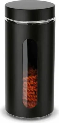 Obrázek produktu pro dóza 1400ml SKLO ČERNÁ, d10x22cm, průhled_EXTPLASTIMEX