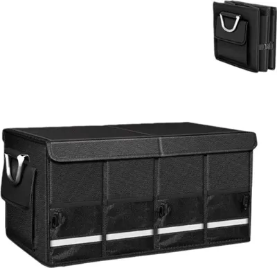 Obrázek produktu pro INF Skládací organizér do kufru auta - Odolný úložný box s přihrádkami L