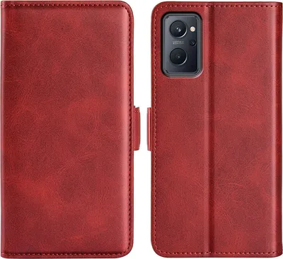 Produktbild von Mobigear Slim Magnet  OPPO A76 Hülle Klapphülle Geldbörse - Rot