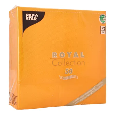 Obrázok produktu pre Papstar 82219, Oranžová, Hodvábny papier, Jednofarebné, 54 g/m², 400 mm, 400 mm