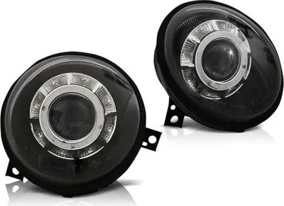 Produktbild von Scheinwerfer LED Angel Eyes für VW Lupo 6X Bj. 98-05 Schwarz