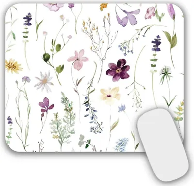 Image de Petit tapis de souris Fleur 24 x 20 cm Surface en Élasthanne ultra lisse - Lavable & antidérapant