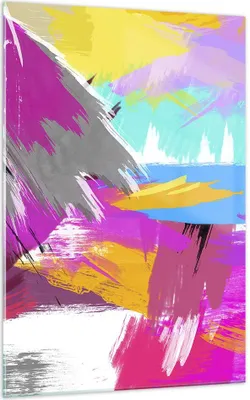 Produktbild von Bilder auf glas - Einteilig - Abstraktion modern - 70x100cm - Glasbilder - Wandbilder - Bilder - zum Aufhängen bereit - Wanddekoration aus Glas - Glas Bilder - Wandbild auf Glas - GPA70x100-3966