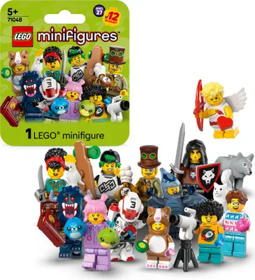 Produktbild von LEGO Minifiguren, Serie 27 Überraschungsbox mit 1 Figur zum Sammeln für Kinder, z.B. Wolfbändiger, Piratin, Steampunk-Erfinder, Geschenk für Jungen und Mädchen ab 5 Jahren 71048