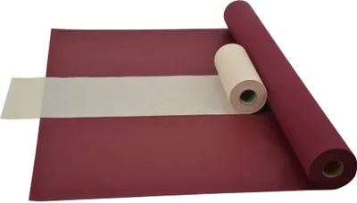 Produktbild von Sensalux Kombi-Set 1 Tischdeckenrolle 1,5m x 25m bordeaux + Tischläufer 30cm creme