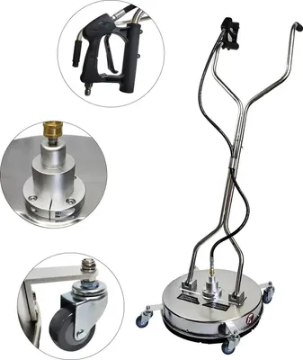 Produktbild von Flächenreiniger für Hochdruckreiniger - 50,8 cm Terrassen-/Steinreiniger - 4000 PSI - 6,6 GPM - Kabellos - 220 V - Weiß