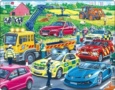 Immagine prodotto di Puzzle Veicoli di emergenza in autostrada 26 pezzi