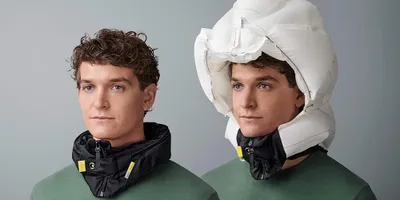 Produktbild von Hövding Airbag Fahrradhelm, 52 – 59 cm Kopf Umfang, Fahrrad Airbag Kragen - Hals, Helmairbag, Kopfschutz Radfahrer Helmkragen, Sicherheitshelm