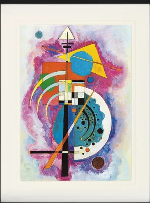 Produktbild von Wassily Kandinsky Gerahmtes Bild Mit Edlem Passepartout | Wand-Bilder | Im Bilderrahmen - Hommage An Grohmann, 1926 (80 x 60 cm)