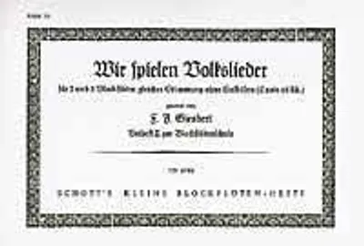 Produktbild von Wir spielen Volkslieder