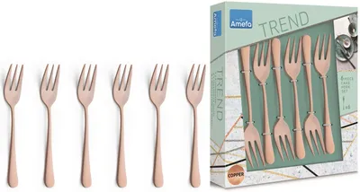 Obrázok produktu pre Vidličky na tortu Amefa Austin Vintage copper 6 kusov