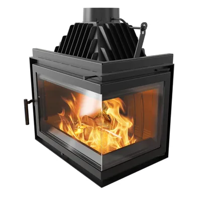Immagine prodotto di Caminetto a legna in ghisa SIMPLE destra 15 kW Ø 200