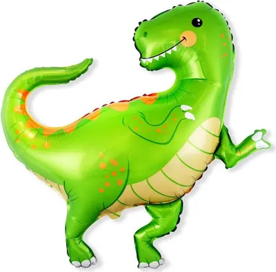 Image de Ballon en plastique - Dinosaure, Dino, vert, 62 cm, Flexmetal